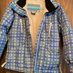 Obermeyer ski jacket- Excellent like new- gently worn Size 12 Girls